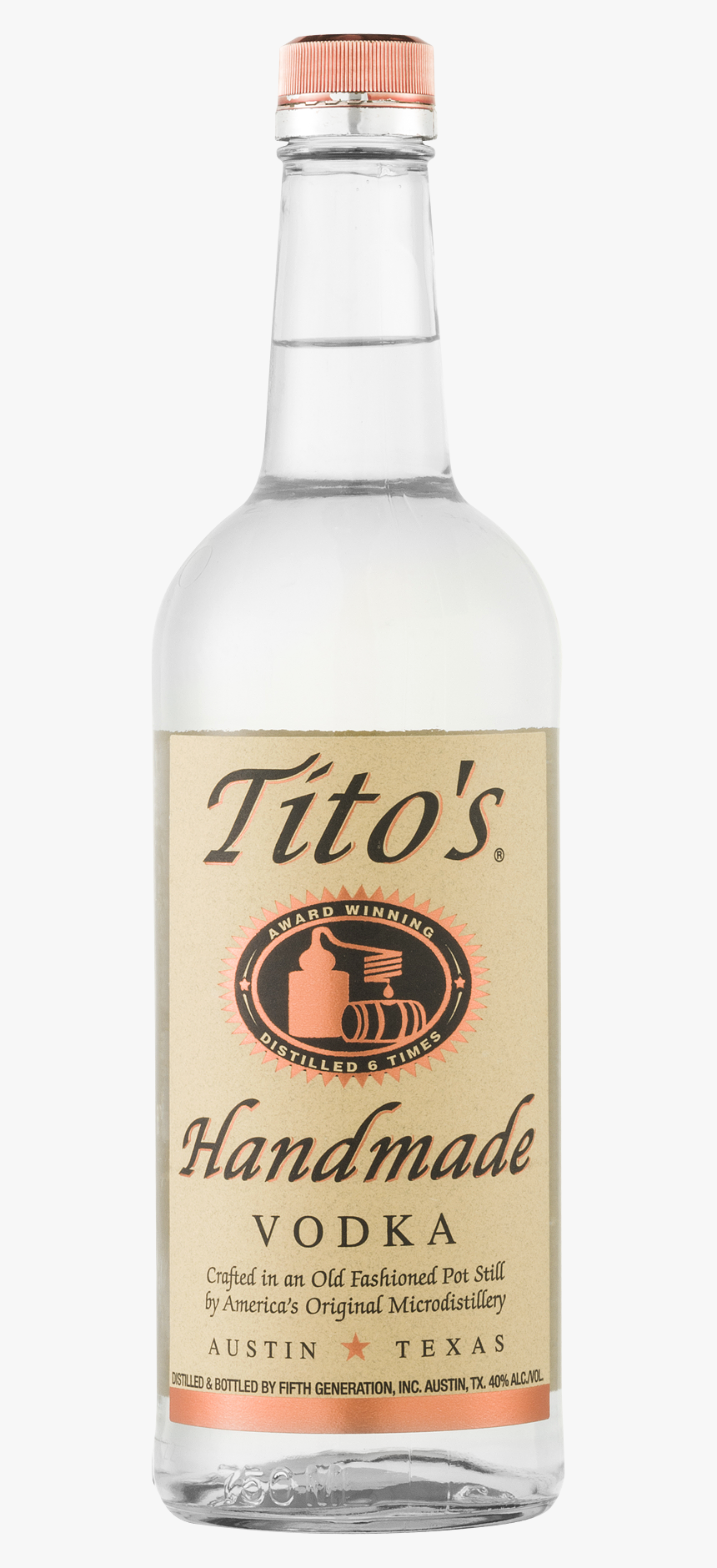 Tito"s Vodka Png - Titos Vodka Bottle Transparent, Png Download, Free Download
