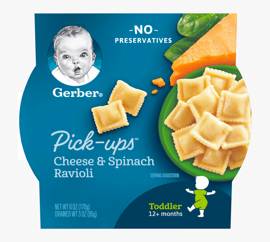 Cheese & Spinach Ravioli - Gerber Oatmeal And Barley, HD Png Download, Free Download