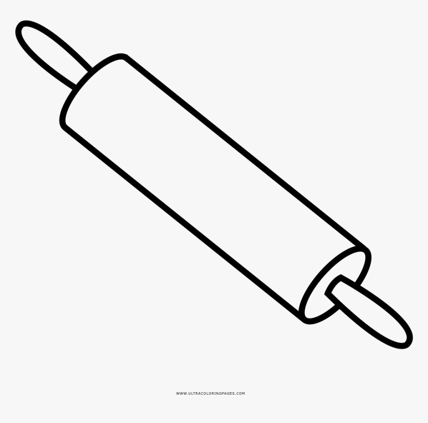 Transparent Rolling Pin Png - Rolling Pin Coloring Page, Png Download, Free Download