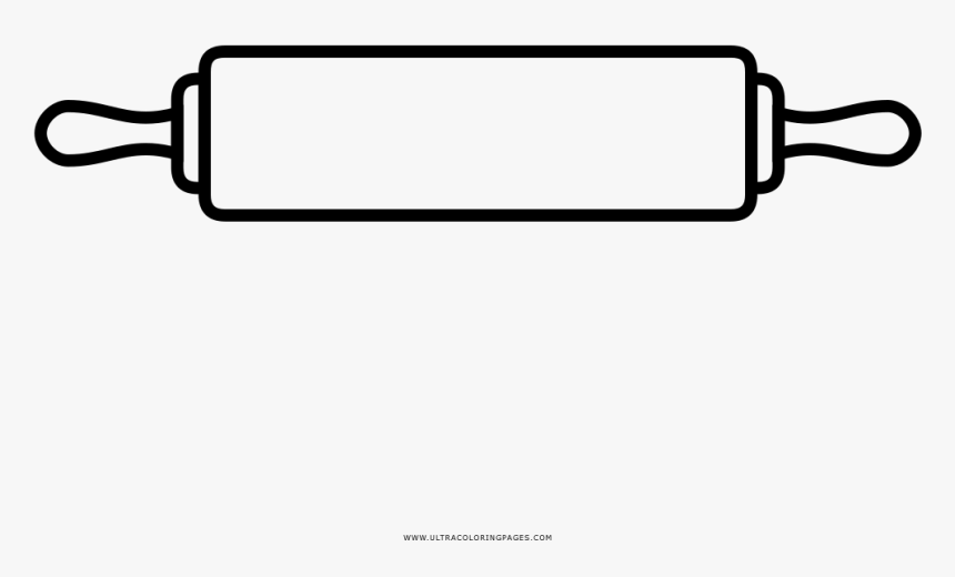 Rolling Pin Coloring Page - Rolling Pin Icon Png, Transparent Png, Free Download