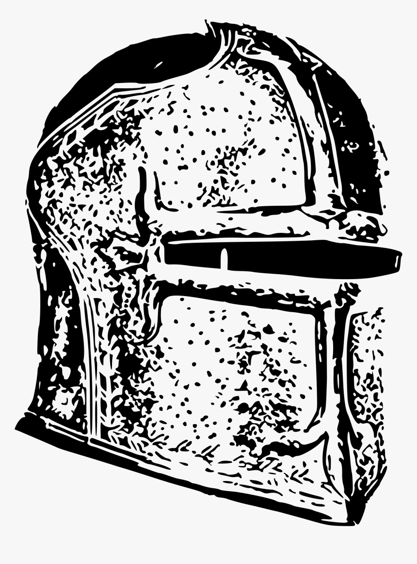 Knight"s Helmet Clip Arts - Templar Knight Helmet Vecotr, HD Png Download, Free Download