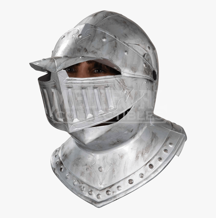 Classic Knight Costume Helmet - Transparent Knight Helmet, HD Png Download, Free Download