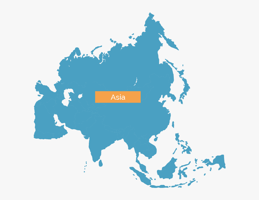 Health Insurance In Asia - Asia Map Pink Png, Transparent Png, Free Download