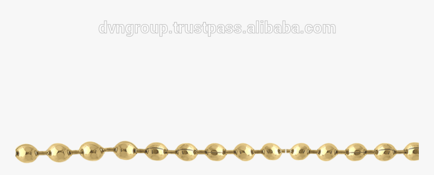 Gold Plated Ball Chain,link Chain - Chain, HD Png Download, Free Download