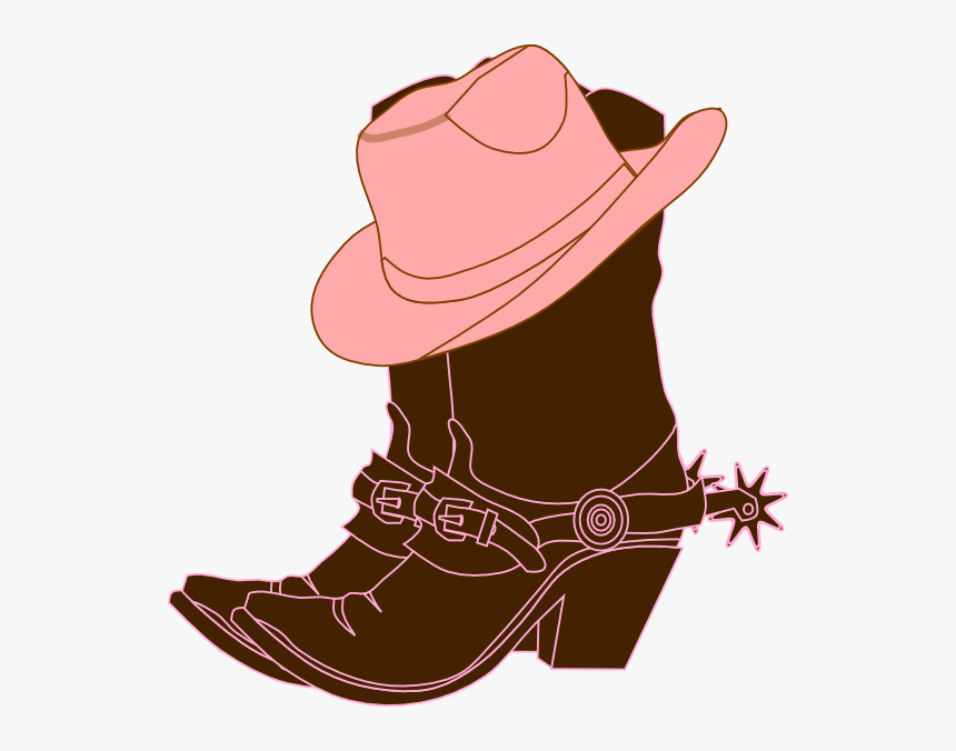 Cowgirl Clipart - Cute Cowboy Boots Clipart, HD Png Download - kindpng