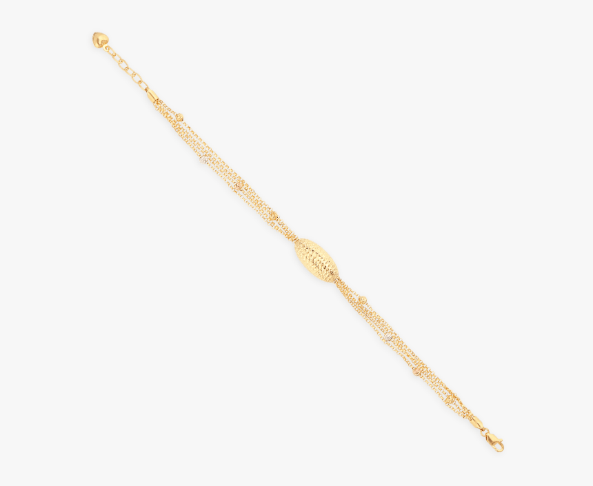 Yellow Elongated Ball Bracelet, Tricolor Gold - Chain, HD Png Download, Free Download