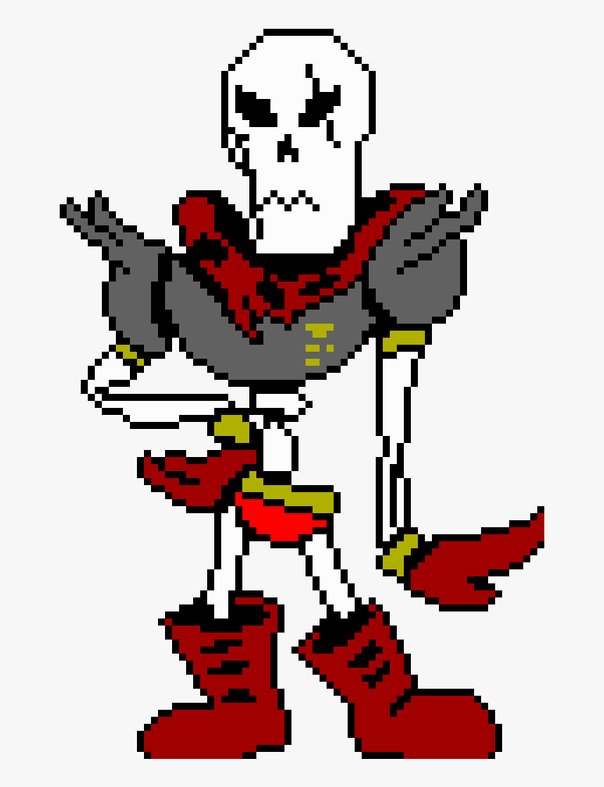 Papyrus Sprite Png - Papyrus Undertale Pixel Art, Transparent Png, Free Download