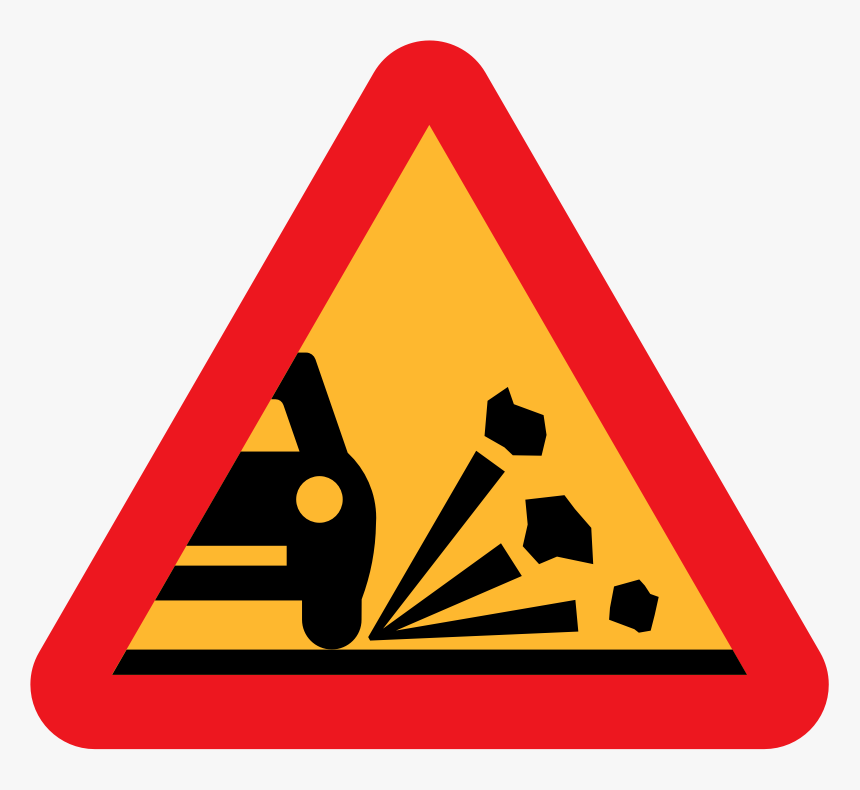 Loose Stones On The Road Roadsign - Waterloo, London, HD Png Download, Free Download