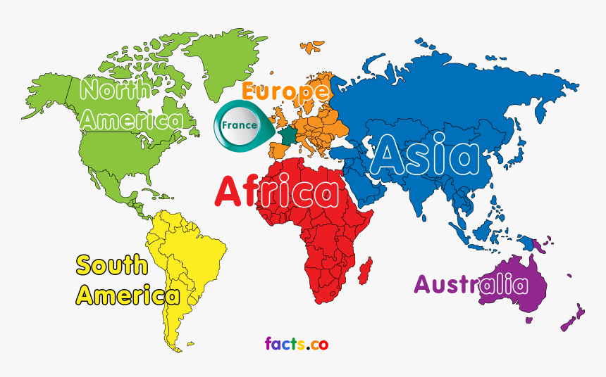 Blank Political France Map With Cities - Colorado On The World Map, HD Png Download, Free Download