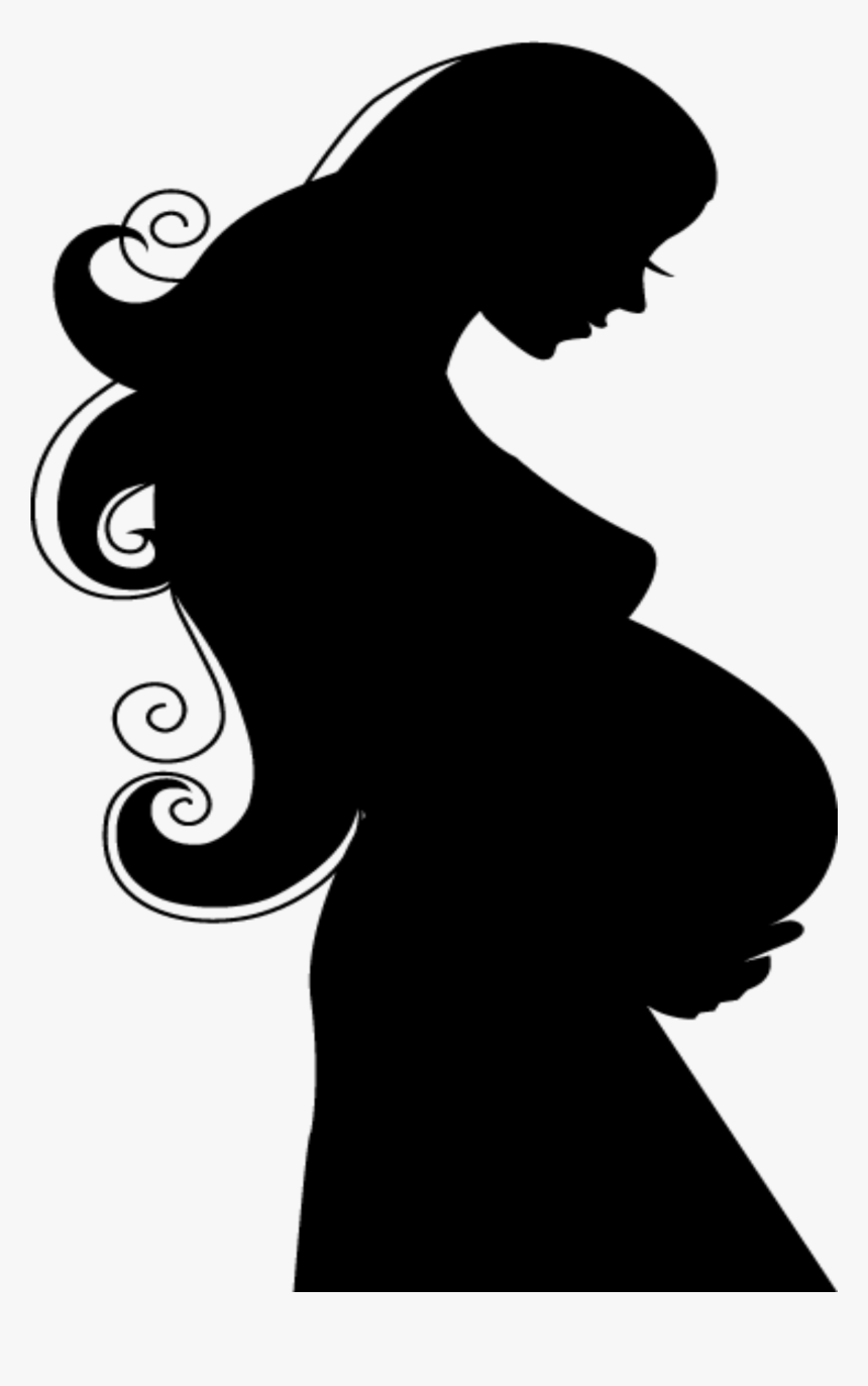 #mom #pregnant #pregnancy #silhouette #woman #baby - Pregnant Woman Silhouette Png, Transparent Png, Free Download