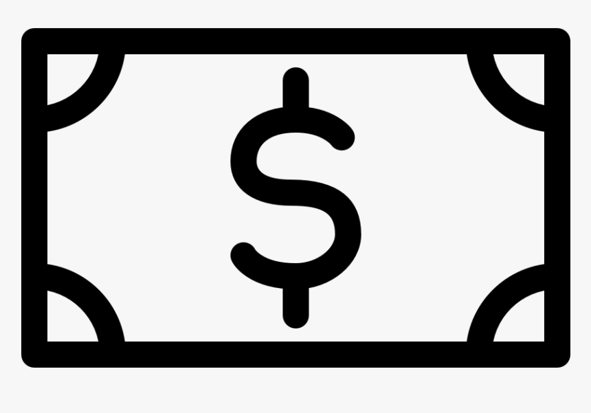 Money Note Dollar - Simple Dollar Drawing, HD Png Download, Free Download