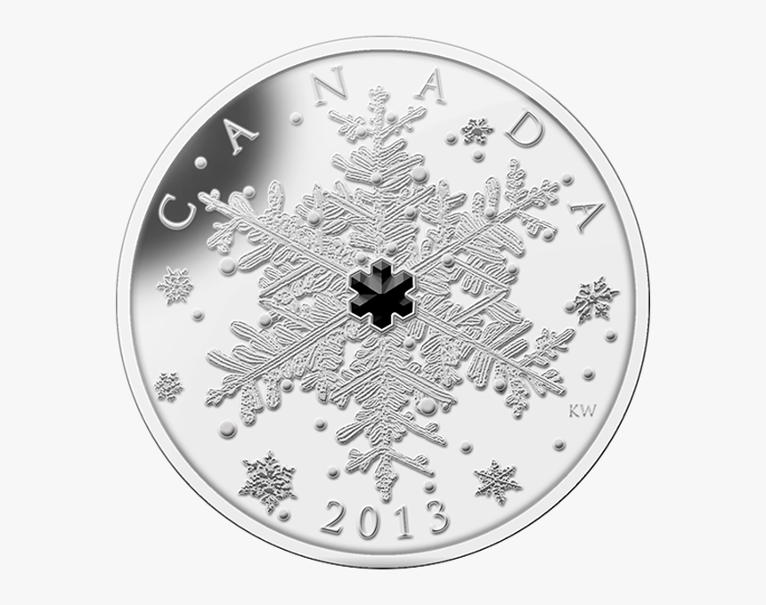 Canada 2013 20$ Winter Snowflake Silver Proof Coin - Canada Snowflake Coin 2017, HD Png Download, Free Download