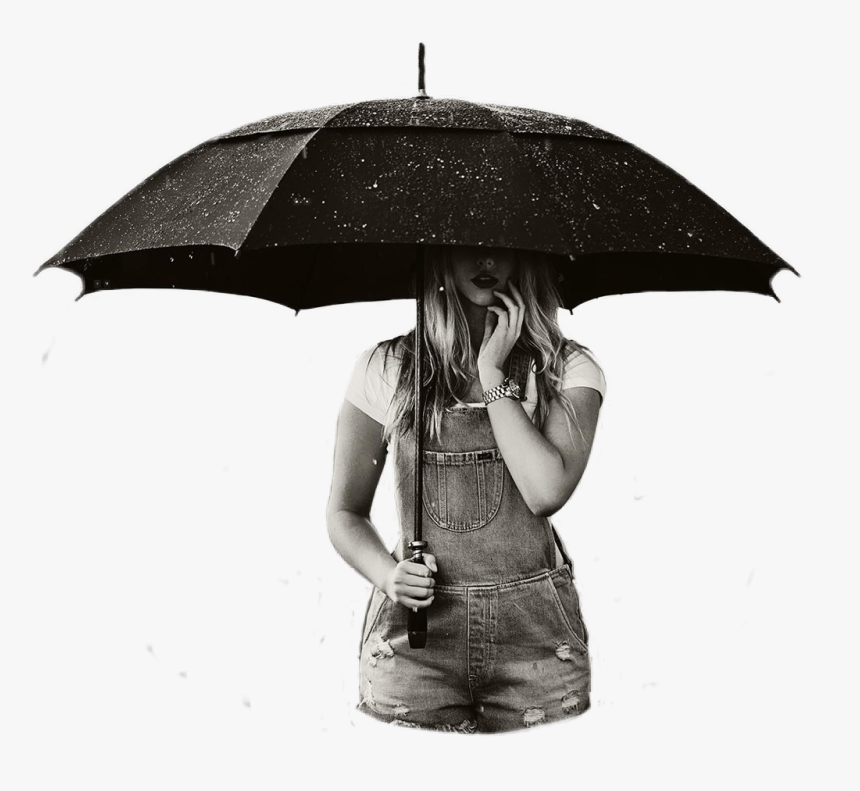 Transparent Lluvia Png - Girl With Umbrella, Png Download, Free Download