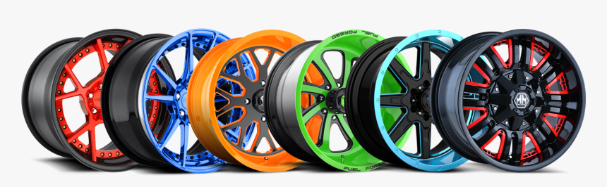 Rim Repair Miami - Orange And Chrome Powder Coated Rims, HD Png Download, Free Download