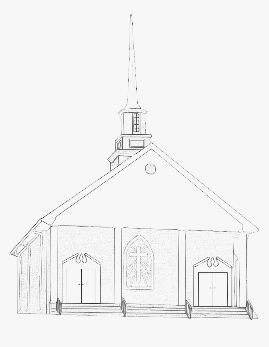This Free Icons Png Design Of Country Church , Png - Sketch, Transparent Png, Free Download