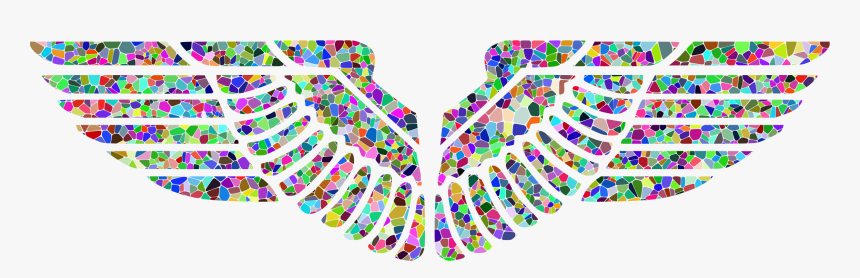 Prismatic Tiled Eagle Wings Clip Arts - Hammer And Sickle Swastika, HD Png Download, Free Download