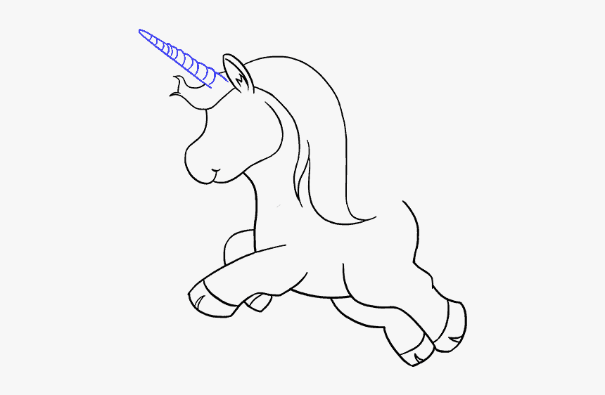 How To Draw Unicorn Easy Unicorn Drawing Hd Png Download Kindpng