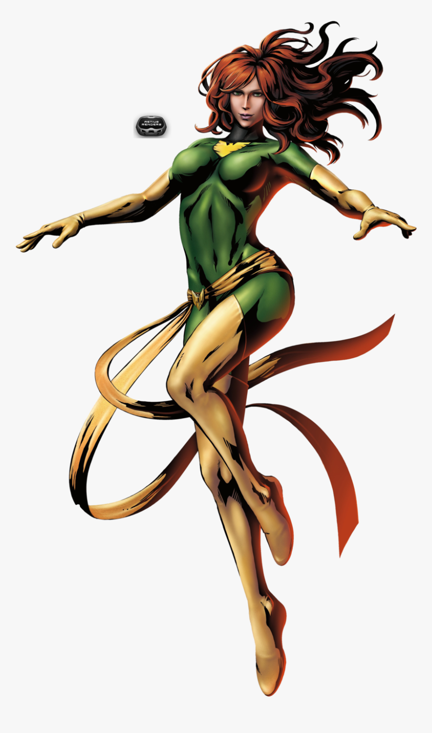 Clipart Girl Villain - Jean Grey Comic Png, Transparent Png, Free Download