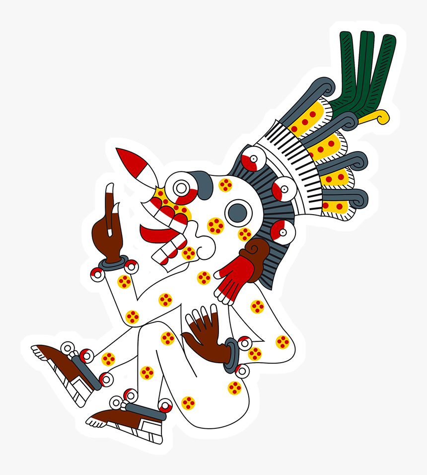 Merchant Drawing Aztec Png Black And White Download - Mictlantecuhtli Mictecacihuatl Aztec God Of Death, Transparent Png, Free Download