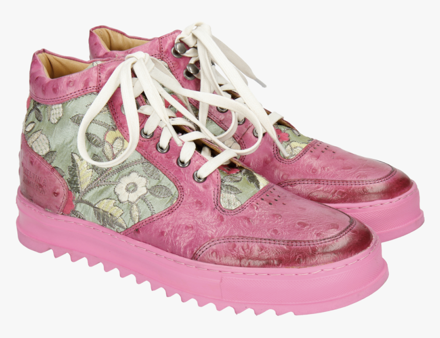 Sneakers Maxima 1 Ostrich Dark Pink Brocade Verde - Sneakers, HD Png Download, Free Download