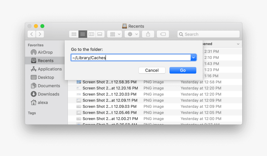 What Does Other Mean On Mac Storage - Get To Library On Mac, HD Png Download, Free Download