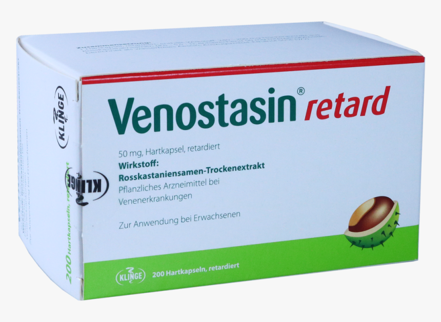 Venostasin Retard, 50 Mg Hartkapsel - Box, HD Png Download, Free Download