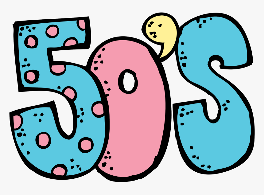 50th Day Of School Clipart - 50's Clipart Png, Transparent Png, Free Download