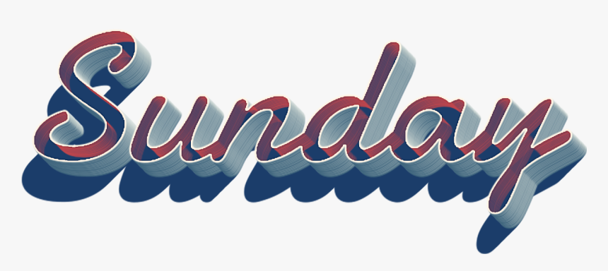 Sunday 3d Name Logo Png - Sunday 3d, Transparent Png, Free Download