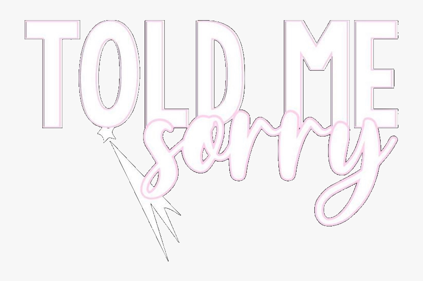 #sorry #text #premades #premade #overlay #png #transparent - Calligraphy, Png Download, Free Download