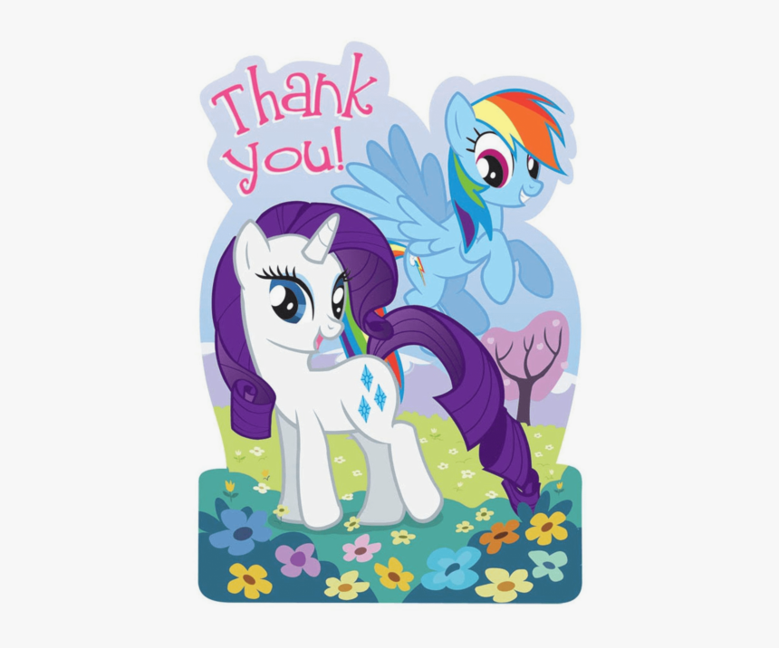 Little Pony Picture With Thank You, HD Png Download, Free Download