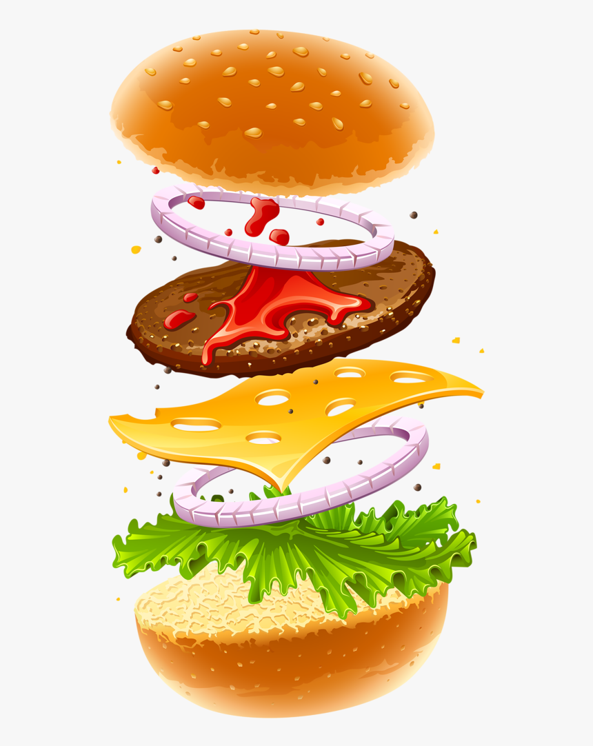 Transparent Bebidas Png - Hamburger Cheese, Png Download, Free Download