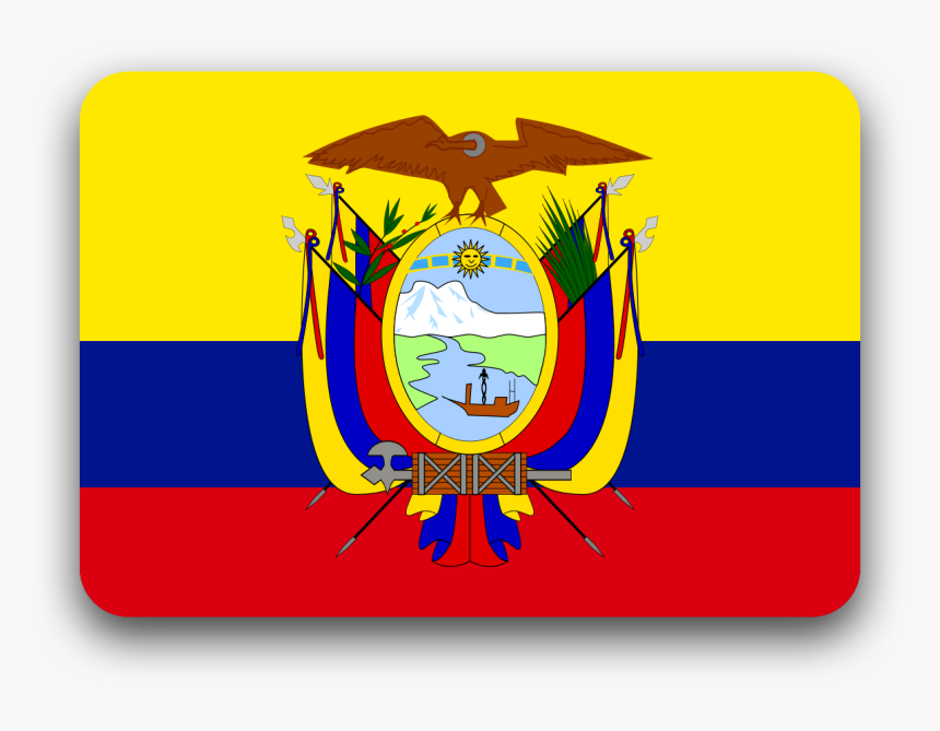 Bandera De Estados Unidos - Ecuador Flag In A Circle, HD Png Download, Free Download