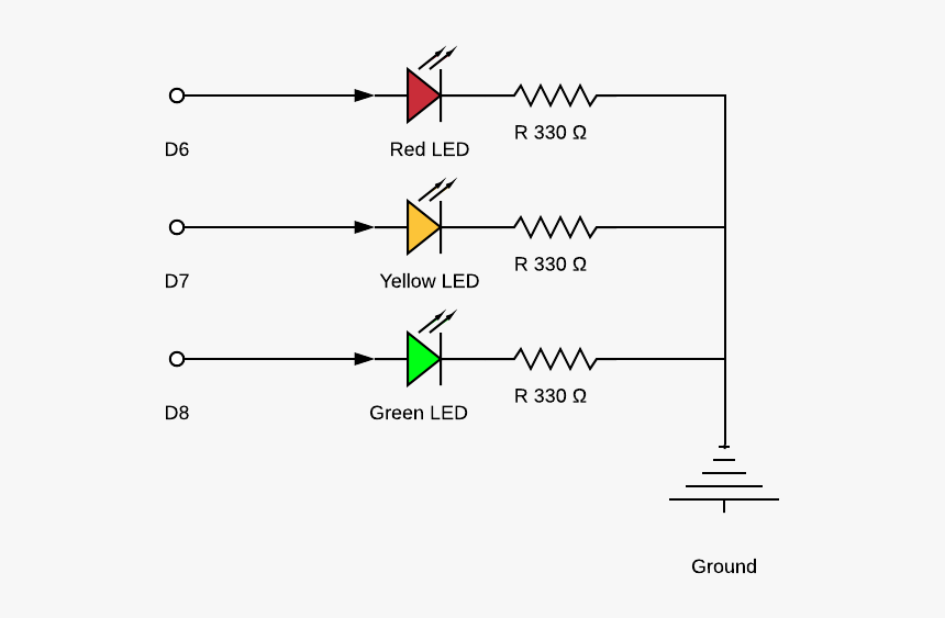 Simple Traffic Light Diagram, HD Png Download, Free Download