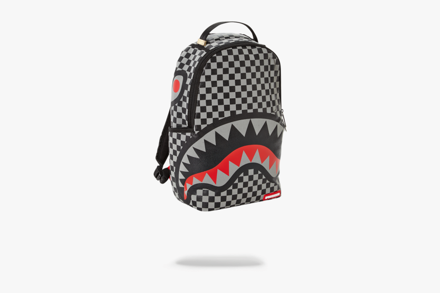 Sprayground Checkered Camo Shark Backpack, HD Png Download, Free Download