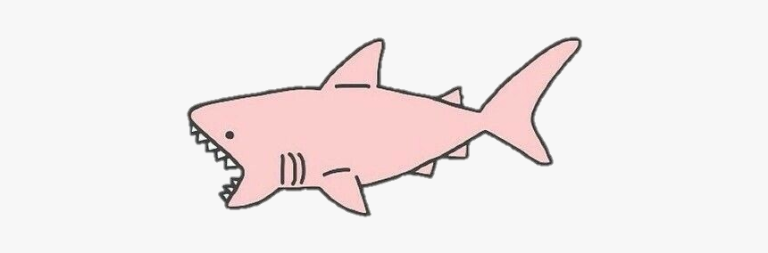 #pastel #pink #cute #shark #edit #png #overlay #aesthetic, Transparent Png, Free Download