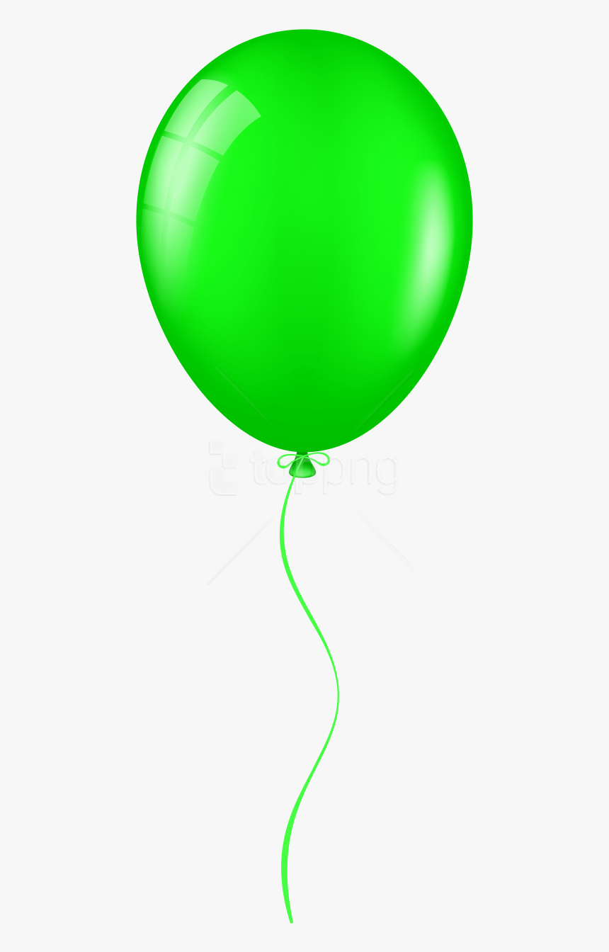 Blue Single Balloon Clipart - Transparent Background Green Balloon Clipart, HD Png Download, Free Download