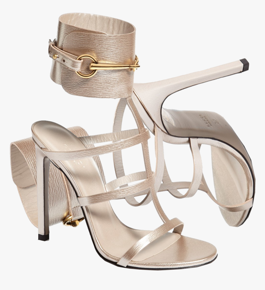 Gucci Gold Ursula Gladiator Sandals , Png Download - Dress, Transparent Png, Free Download