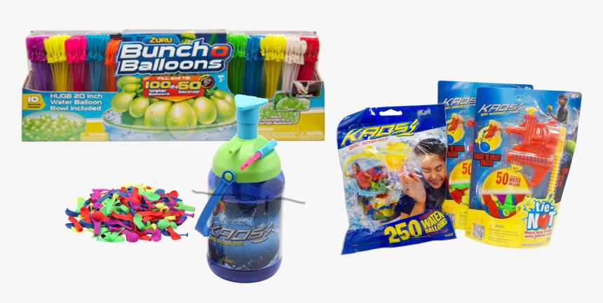 Biodegradable Water Balloons & Quick Filling Accessories - Playset, HD Png Download, Free Download