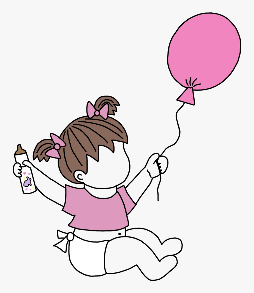 Transparent Water Balloon Clipart - Baby With Balloons Png, Png Download, Free Download