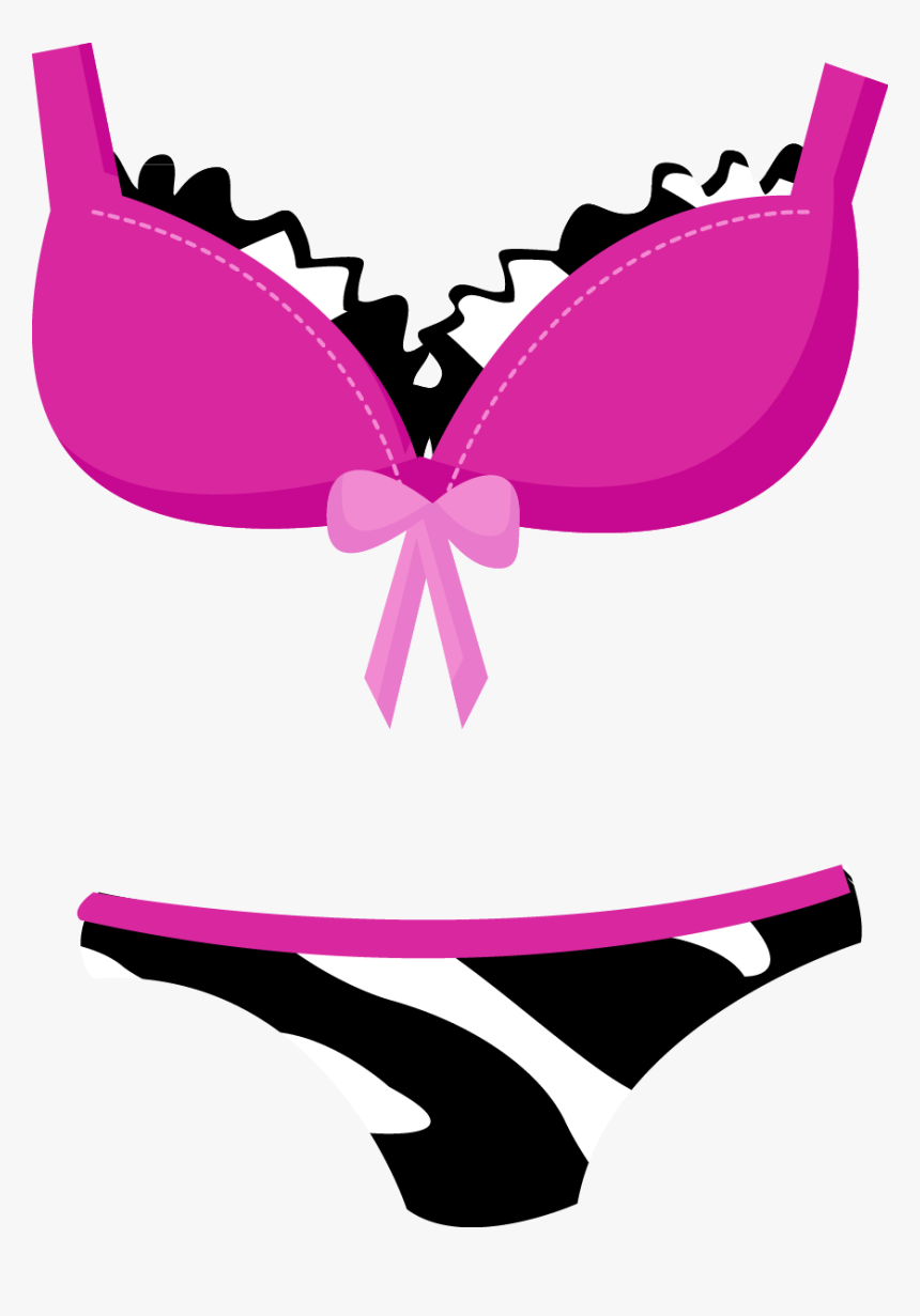 Lingerie Vector Lace Bra - Dibujos Despedida De Soltera, HD Png Download, Free Download