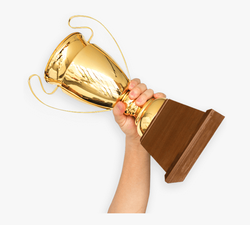 Arm Holding Gold Trophy - Trophy, HD Png Download, Free Download
