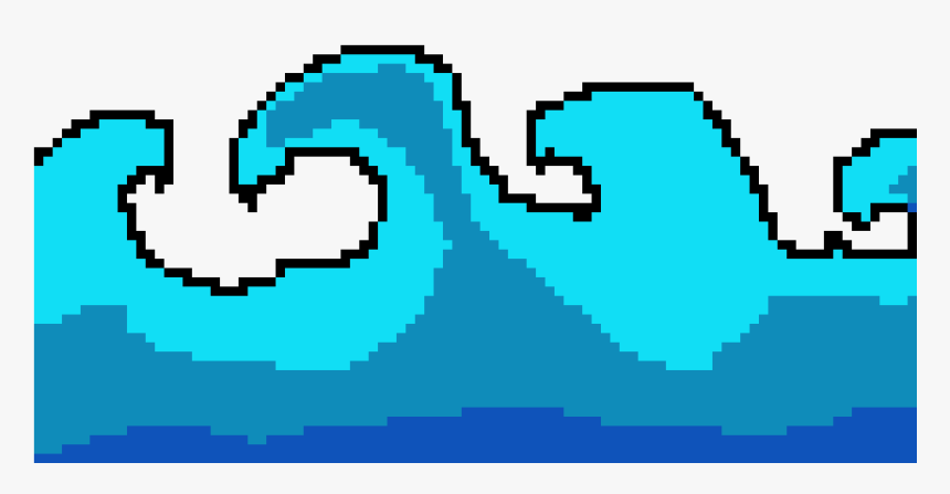 Water , Png Download - Water Wave Pixel Art, Transparent Png, Free Download
