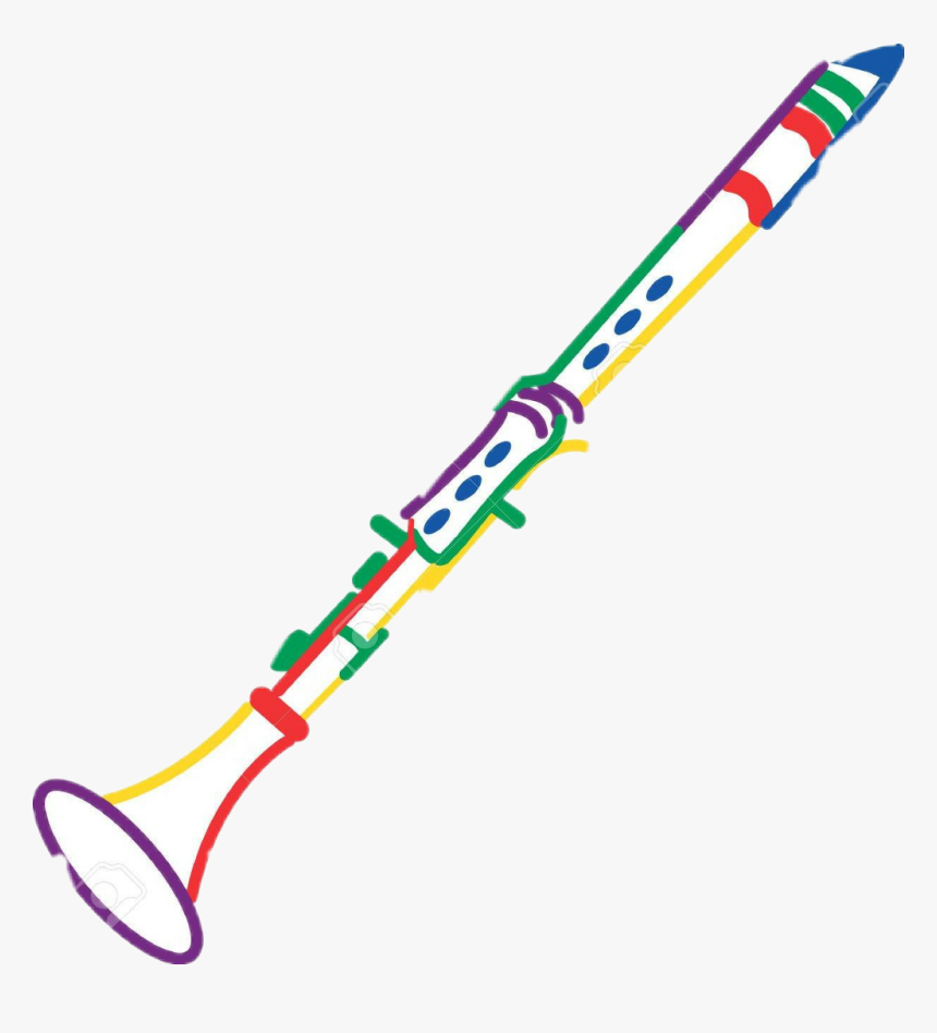 Clarinet Sticker Clipart , Png Download - Clip Art Clarinet, Transparent Png, Free Download