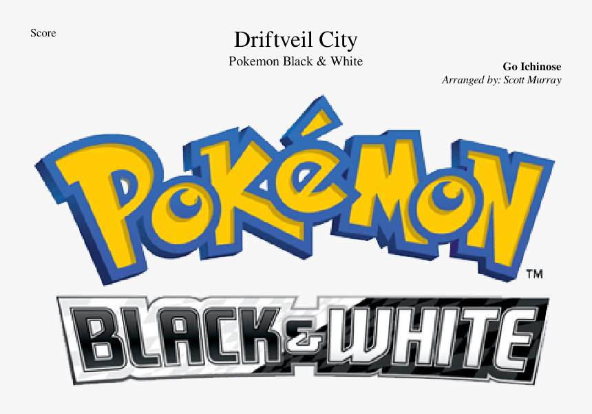 Pokemon Black And White Png - Pokemon Black And White Series Logo, Transparent Png, Free Download