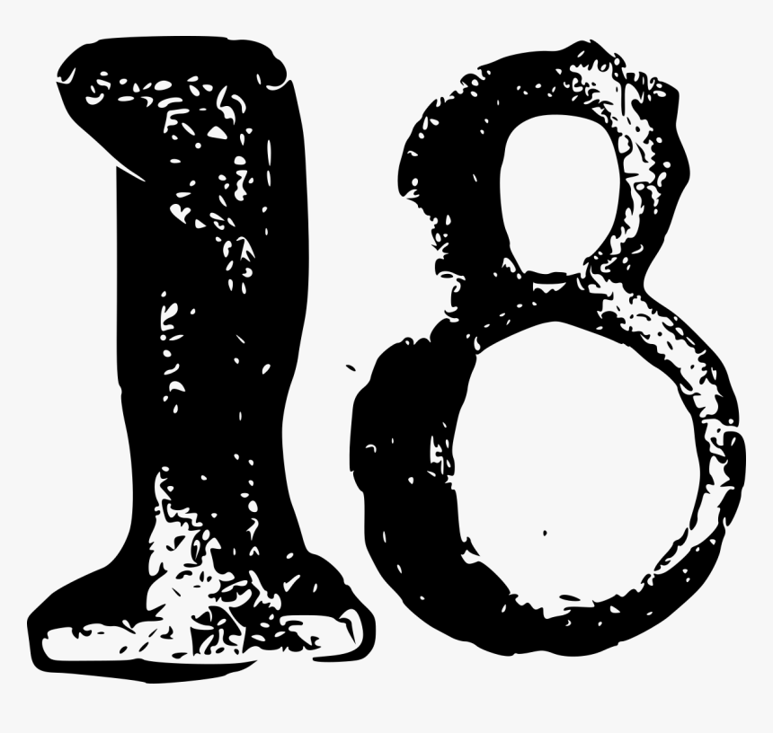 Grunge Number 18 10 - Illustration, HD Png Download, Free Download