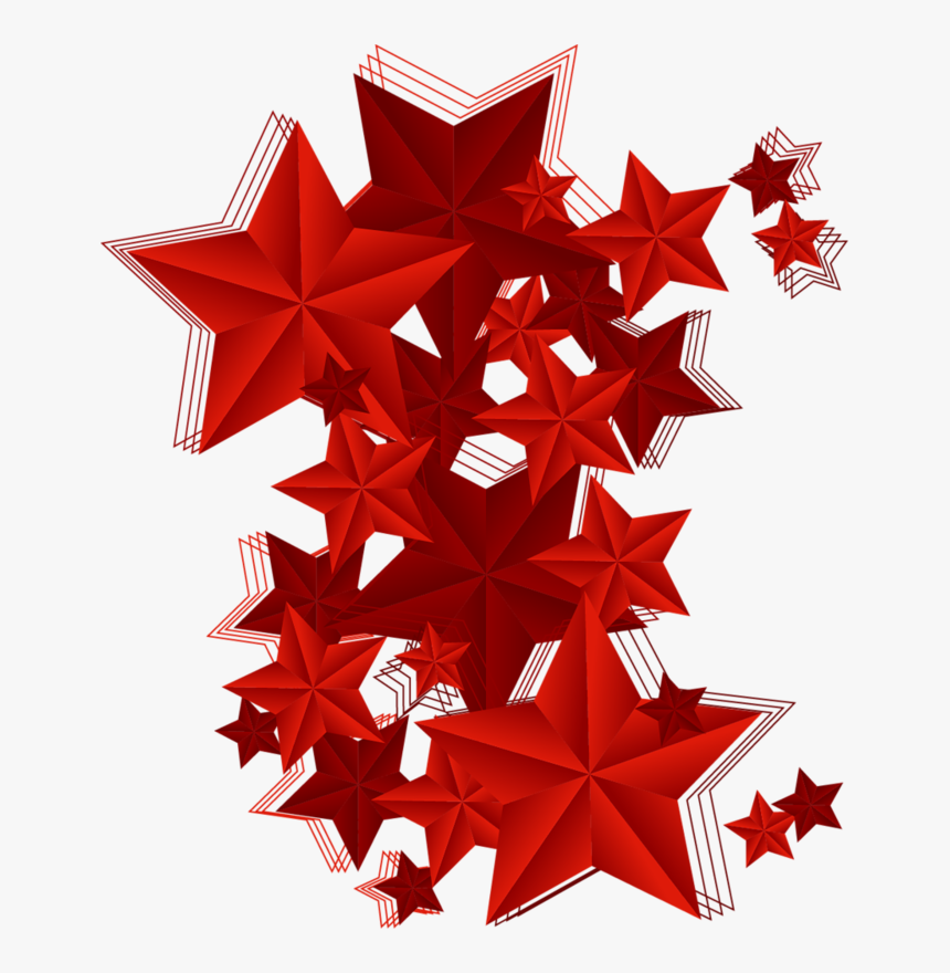 Red Stars Png - Поздравления С Мужским Праздником, Transparent Png, Free Download