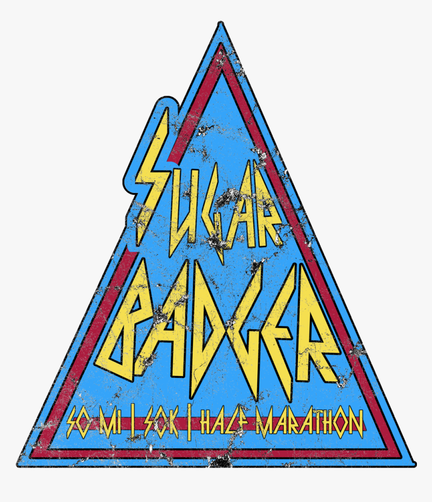 Sugar Badger Logo-distressed - Triangle, HD Png Download, Free Download