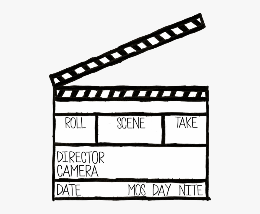 Clapperboard Png Free Image Download - Clapper Board Outline Png, Transparent Png, Free Download