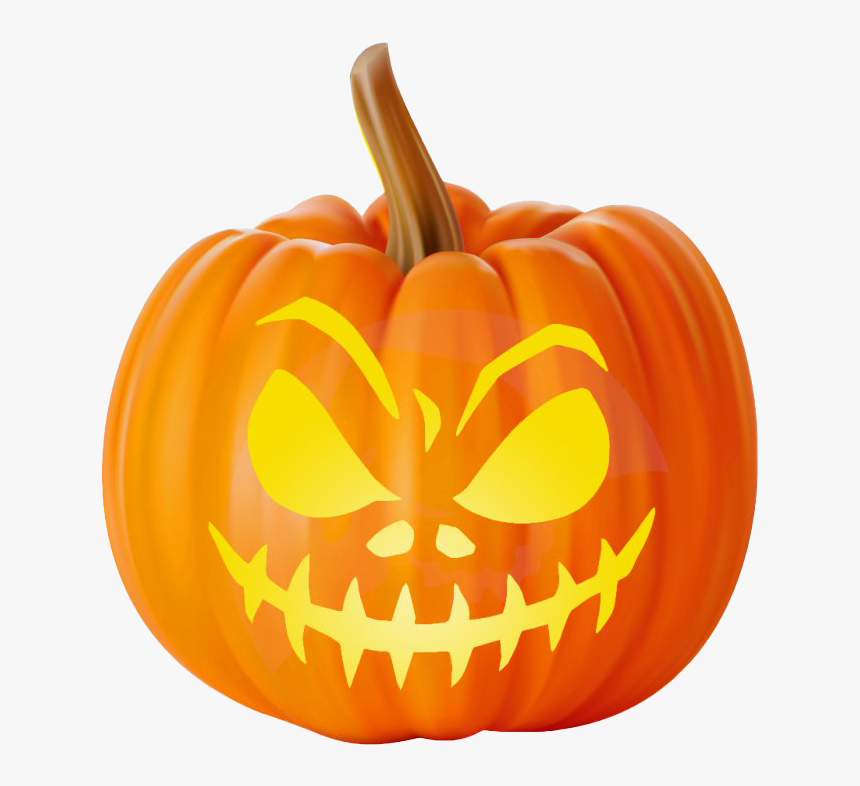 Halloween Scary Pumpkin Png Image Download - Evil Jack O Lantern Clipart, Transparent Png, Free Download