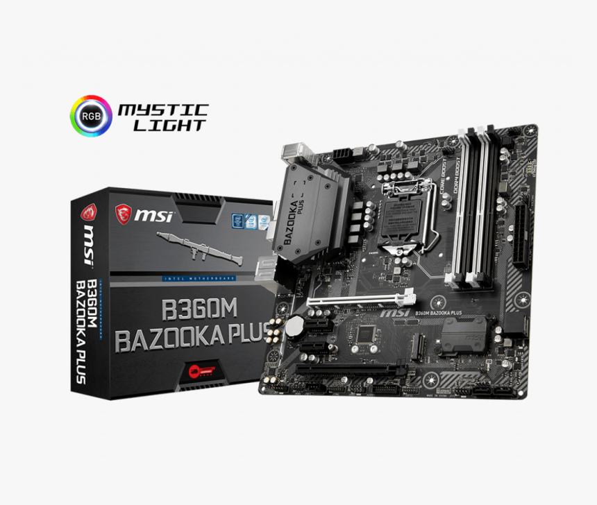 Mainboard Msi B360m Bazooka Plus, HD Png Download, Free Download